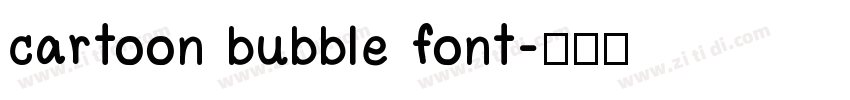 cartoon bubble font字体转换